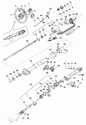 Coluna fixa e volante de direção - modelos 12/14/16