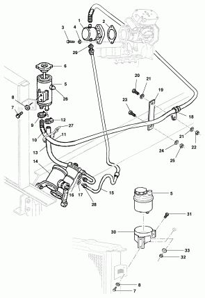 Bomba, reservatório e mangueiras da direção hidráulica - modelos 12/14/16