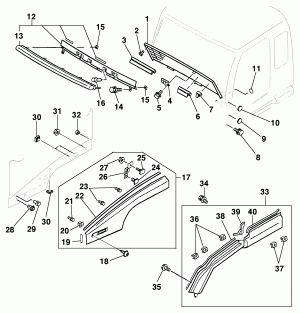 Molduras e frisos do modelo 15