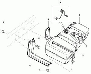 Fuel reservoir 150 liters in plastic