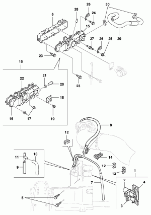 Intake manifold and ventilaton