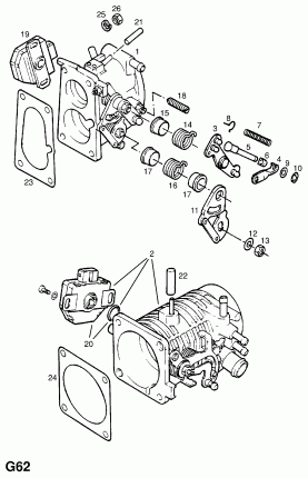 КОРПУС ДРОССЕЛЬНОГО КЛАПАНА (ПРОДОЛЖ.)