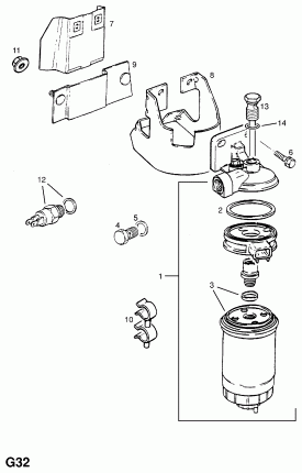 ОДИНАРНЫЙ ТОПЛИВНЫЙ ФИЛЬТР ГРУБОЙ ОЧИСТКИ