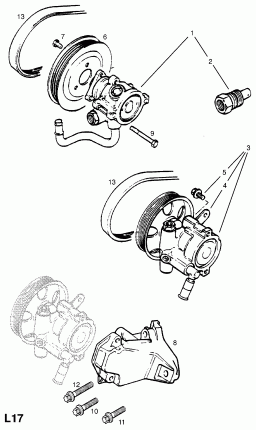 НАСОС РУЛЕВОГО ПРИВОДА С УСИЛИТЕЛЕМ
