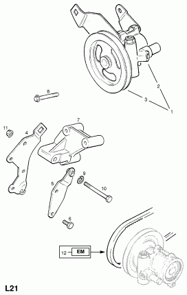 НАСОС РУЛЕВОГО ПРИВОДА С УСИЛИТЕЛЕМ (ПРОДОЛЖ.)