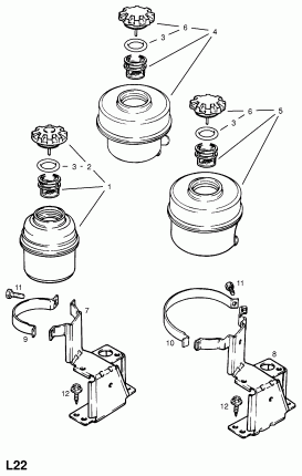 БАК РУЛЕВОГО ПРИВОДА С УСИЛИТЕЛЕМ