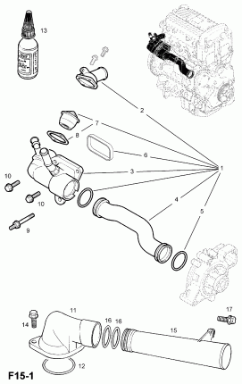 ТЕРМОСТАТ, КОРПУС И ВЫПУСКНОЙ ВОДЯНОЙ КАНАЛ (ПРОДОЛЖ.)