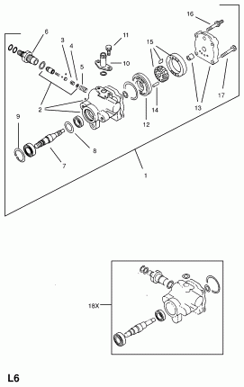 НАСОС СЕРВОУСИЛИТЕЛЯ РУЛЕВОГО УПРАВЛЕНИЯ (ЗАМЕНА)