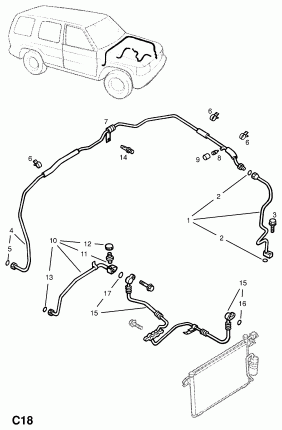 СУШИЛКА, КОНДЕНСАТОР, ИСПАРИТЕЛЬ И ТРУБКИ (ПРОДОЛЖ.)