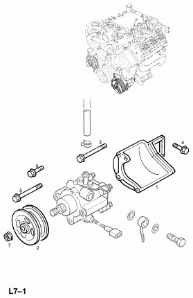 НАСОС РУЛЕВОГО ПРИВОДА С УСИЛИТЕЛЕМ (ПРОДОЛЖ.)