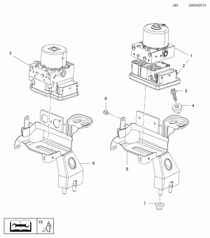 ГИДРАВЛИЧЕСКИЙ БЛОК АБС