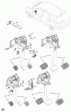 ПЕДАЛЬ ТОРМОЗА