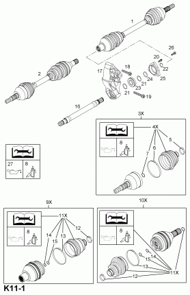 ПРИВОДНОЙ ВАЛ ПЕРЕДНЕЙ ОСИ