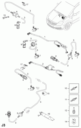 ВАКУУМНЫЙ ТРУБОПРОВОД СЕРВОБЛОКА ТОРМОЗА