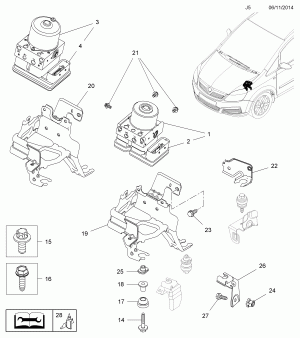 ГИДРАВЛИЧЕСКИЙ БЛОК АБС