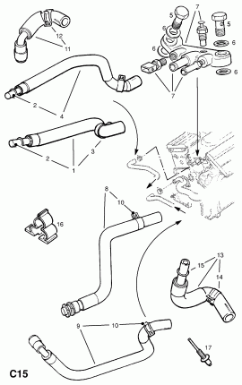 ШЛАНГИ ОБОГРЕВАТЕЛЯ И КРЕПЛЕНИЯ (ПРОДОЛЖ.)