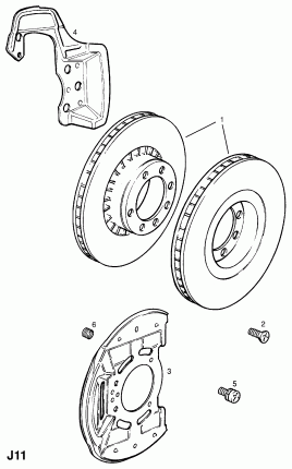 ПЕРЕДНИЙ ТОРМОЗНОЙ ДИСК И ЩИТОК