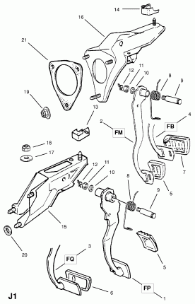 ПЕДАЛЬ ТОРМОЗА