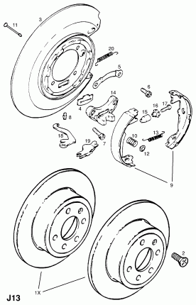 ЗАДНИЙ ТОРМОЗНОЙ ДИСК И ЩИТОК