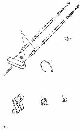 ТРОС РУЧНОГО ТОРМОЗА