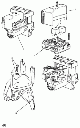 ГИДРАВЛИЧЕСКИЙ БЛОК АБС (ПРОДОЛЖ.)