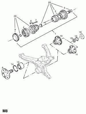 ПРИВОДНОЙ ВАЛ ЗАДНЕГО МОСТА