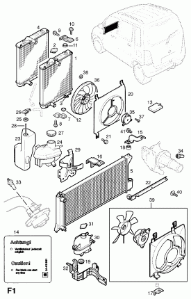 БЛОК ТЕМПЕРАТУРЫ ВОДЫ ДВИГАТЕЛЯ - ДАТЧИК