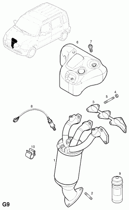 ВЫПУСКНОЙ ПАТРУБОК И КАТАЛИТИЧЕСКИЙ НЕЙТРАЛИЗАТОР