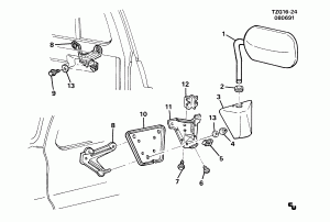 MIRROR/OUTSIDE REAR VIEW (D44,D45)