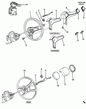 STEERING WHEEL & HORN PARTS