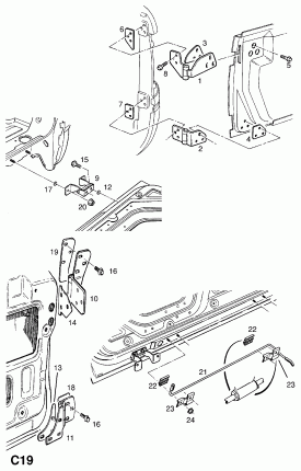 ДВЕРНАЯ ПЕТЛЯ ЗАДНЕЙ ДВЕРИ