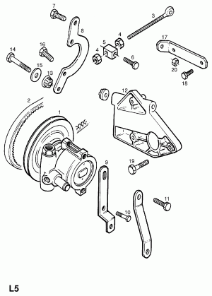 НАСОС РУЛЕВОГО ПРИВОДА С УСИЛИТЕЛЕМ