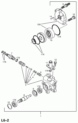 НАСОС РУЛЕВОГО ПРИВОДА С УСИЛИТЕЛЕМ (ПРОДОЛЖ.)