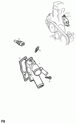 БЛОК ТЕМПЕРАТУРЫ ВОДЫ ДВИГАТЕЛЯ - ДАТЧИК