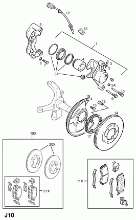 ПЕРЕДНИЕ ТОРМОЗНЫЕ КОМПЛЕКТЫ