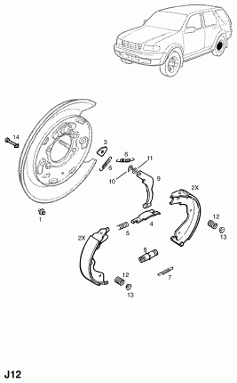 ЗАДНЯЯ ТОРМОЗНАЯ КОЛОДКА И НАКЛАДКА