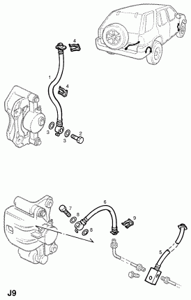 ТРУБОПРОВОДЫ И ШЛАНГИ ТОРМОЗНОЙ СИСТЕМЫ (ПРОДОЛЖ.)