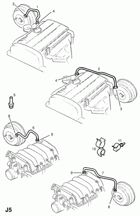 ВАКУУМНЫЙ ТРУБОПРОВОД СЕРВОБЛОКА ТОРМОЗА
