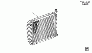 RADIATOR ASM-5.7L V8 (L05/5.7K)(COPPER)(CODE JX,JW,NF,NC,L2,L3,L9,SG)