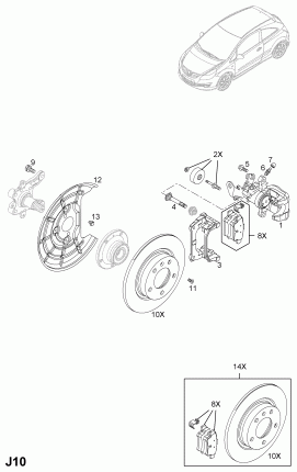 ЗАДНИЕ ТОРМОЗНЫЕ КОМПЛЕКТЫ