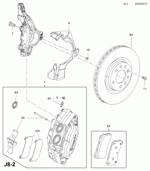 ПЕРЕДНИЙ ТОРМОЗНОЙ ДИСК И ЩИТОК