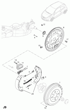 ЗАДНИЙ ТОРМОЗНОЙ БАРАБАН