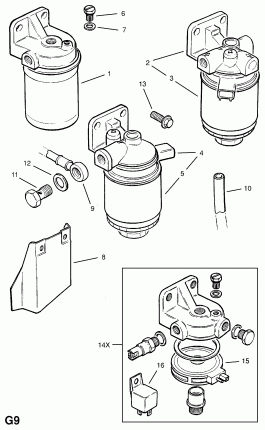 ОДИНАРНЫЙ ТОПЛИВНЫЙ ФИЛЬТР ГРУБОЙ ОЧИСТКИ