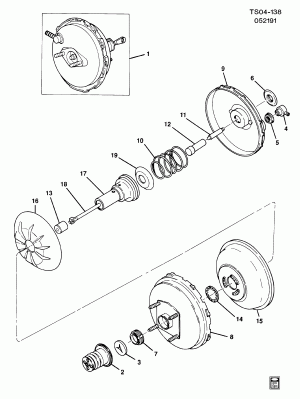 BRAKE BOOSTER/VACUUM (SINGLE DIAPHRAGM JM7)