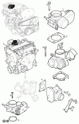 КОРПУС ДРОССЕЛЬНОГО КЛАПАНА (ПРОДОЛЖ.)