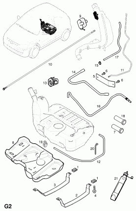 КРЕПЛЕНИЯ ТОПЛИВНОГО БАКА