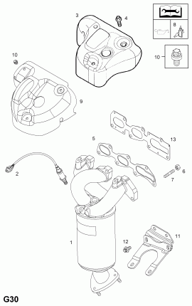 ВЫПУСКНОЙ ПАТРУБОК И КАТАЛИТИЧЕСКИЙ НЕЙТРАЛИЗАТОР