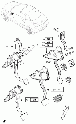 ПЕДАЛЬ ТОРМОЗА