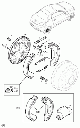 ЗАДНИЕ ТОРМОЗНЫЕ КОМПЛЕКТЫ
