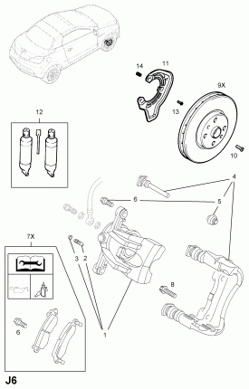ПЕРЕДНИЙ ТОРМОЗНОЙ ДИСК И ЩИТОК